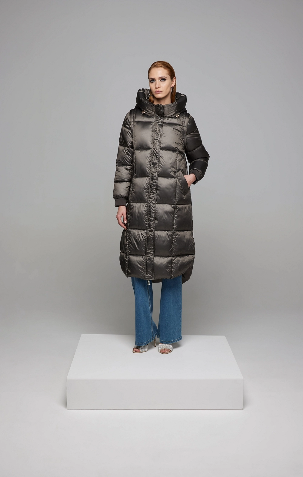 ABRIGO DESMONTABLE MARRON T&L