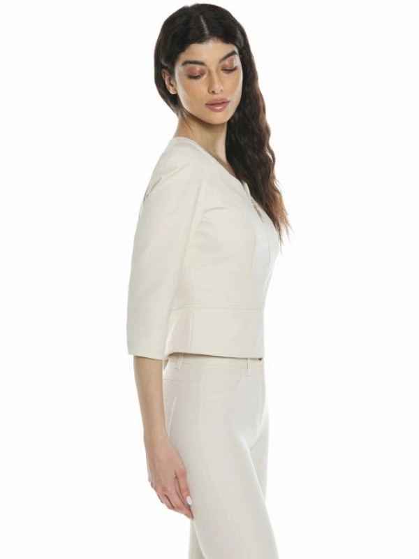 BLAZER XUANGE BEIGE CORTA RE