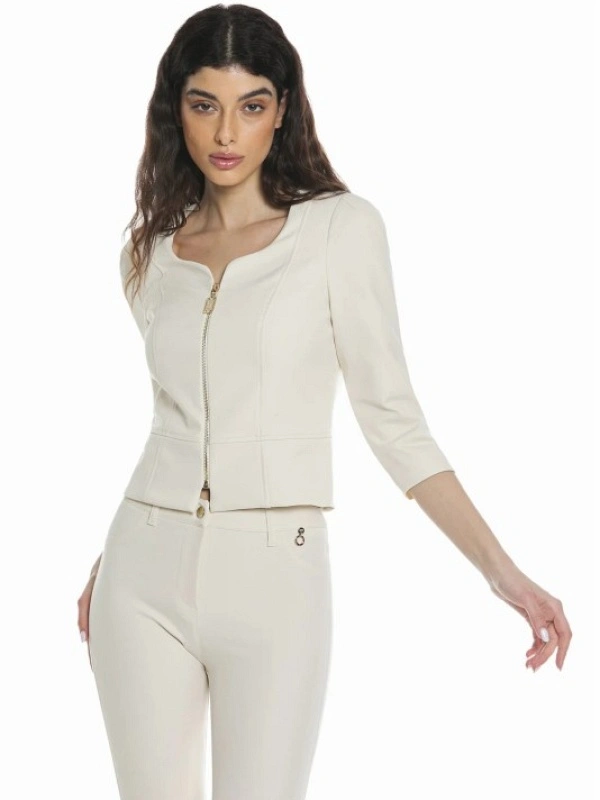 BLAZER XUANGE BEIGE CORTA RE