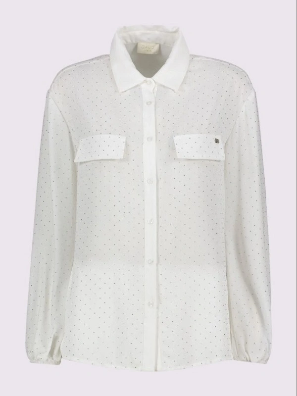 BLUSA BRILLOS TRANSPARENCIA
