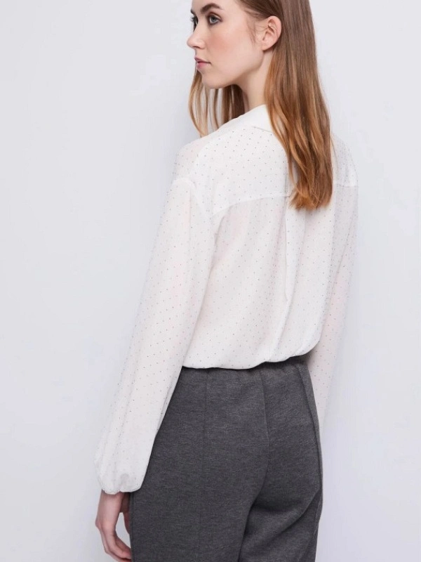 BLUSA BRILLOS TRANSPARENCIA