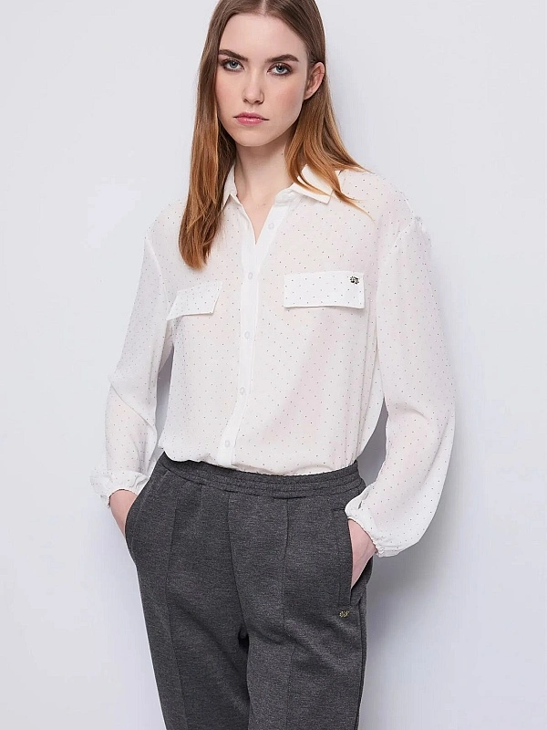 BLUSA BRILLOS TRANSPARENCIA
