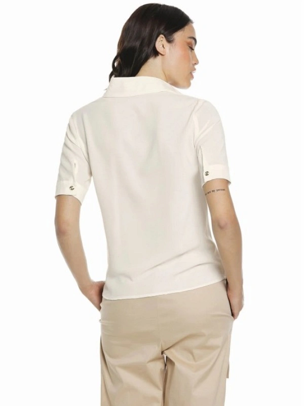 BLUSA GAIOSA MANGA CORTA BEIGE