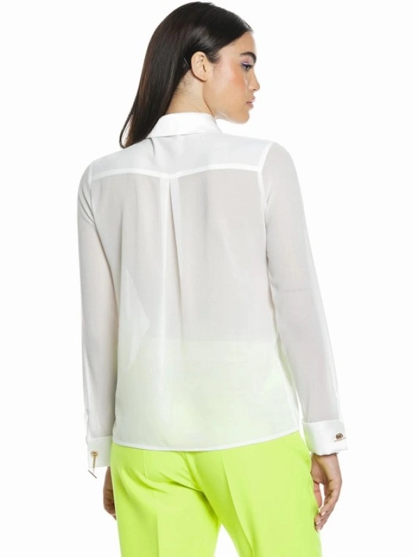 BLUSA RODOCROSITE BLANCA BOLSILLOS PLASTÓN RE