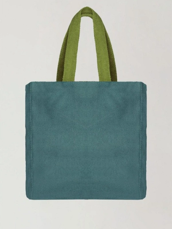 BOLSO SOPER RAFIA VERDE AGUA