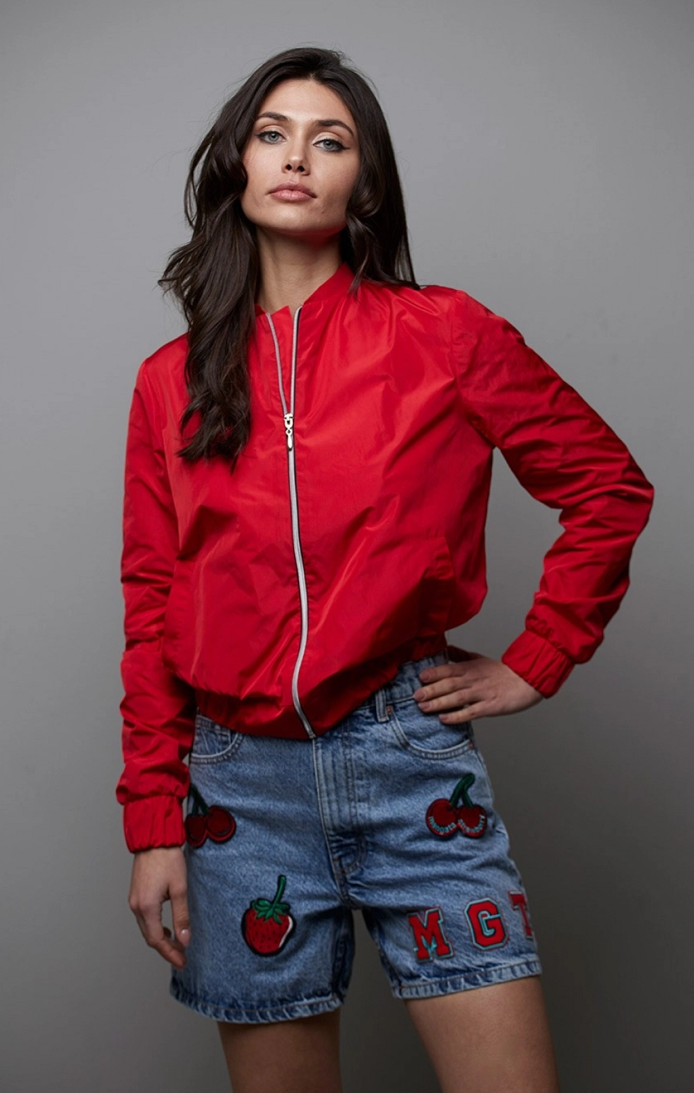 BOMBER TFT ROJA MANGATA