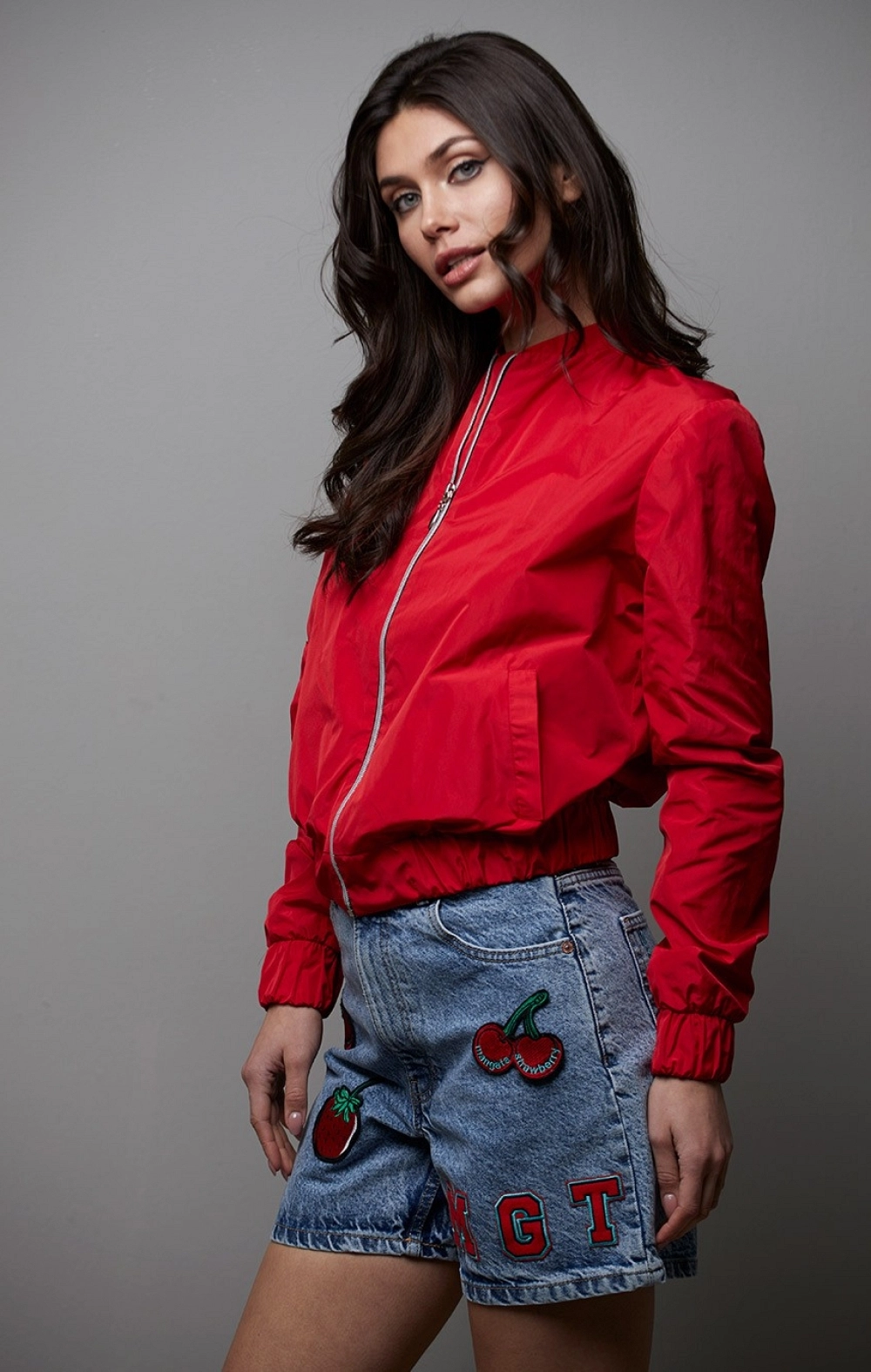 BOMBER TFT ROJA MANGATA