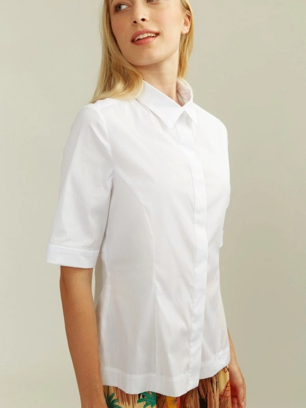 CAMISA BLANCA MANGA CORTA