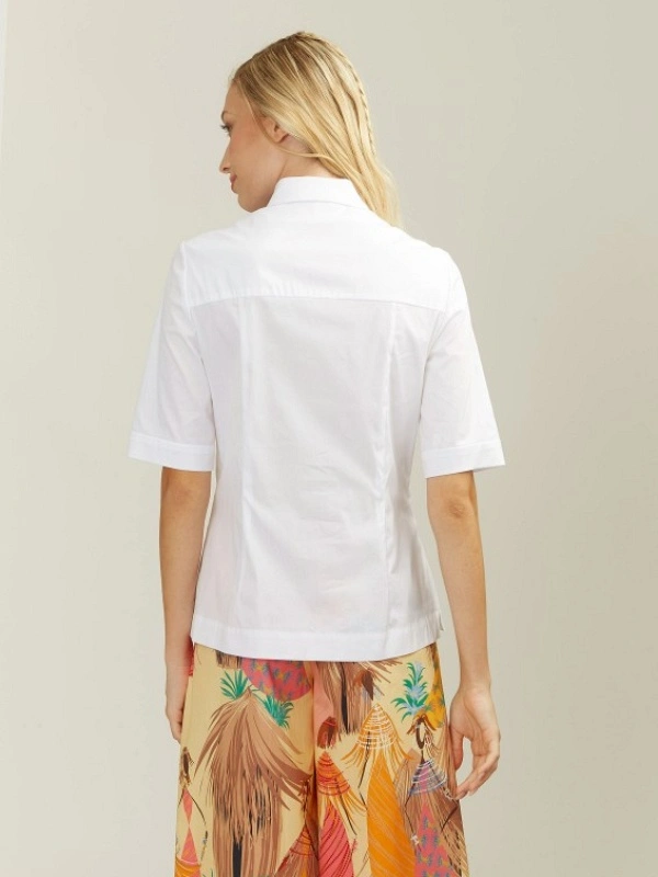 CAMISA BLANCA MANGA CORTA