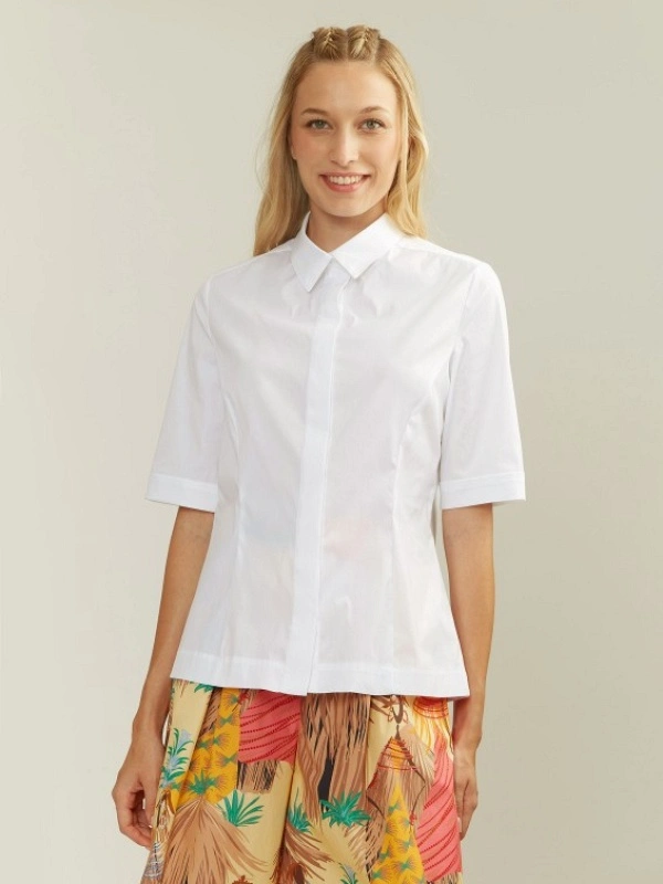 CAMISA BLANCA MANGA CORTA