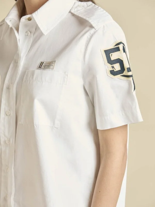 CAMISA PARCHES MANGA CORTA