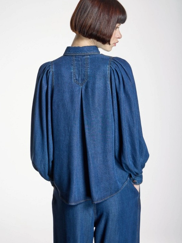 CAMISA VAQUERA MANGA ABULLONADA