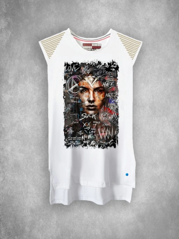 CAMISETA DE MUJER WW BLANCO LASAL