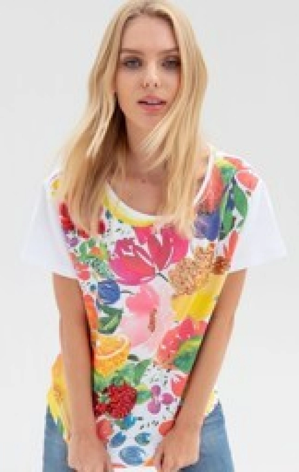 CAMISETA FRUTAS Y FLORES FRACOMINA