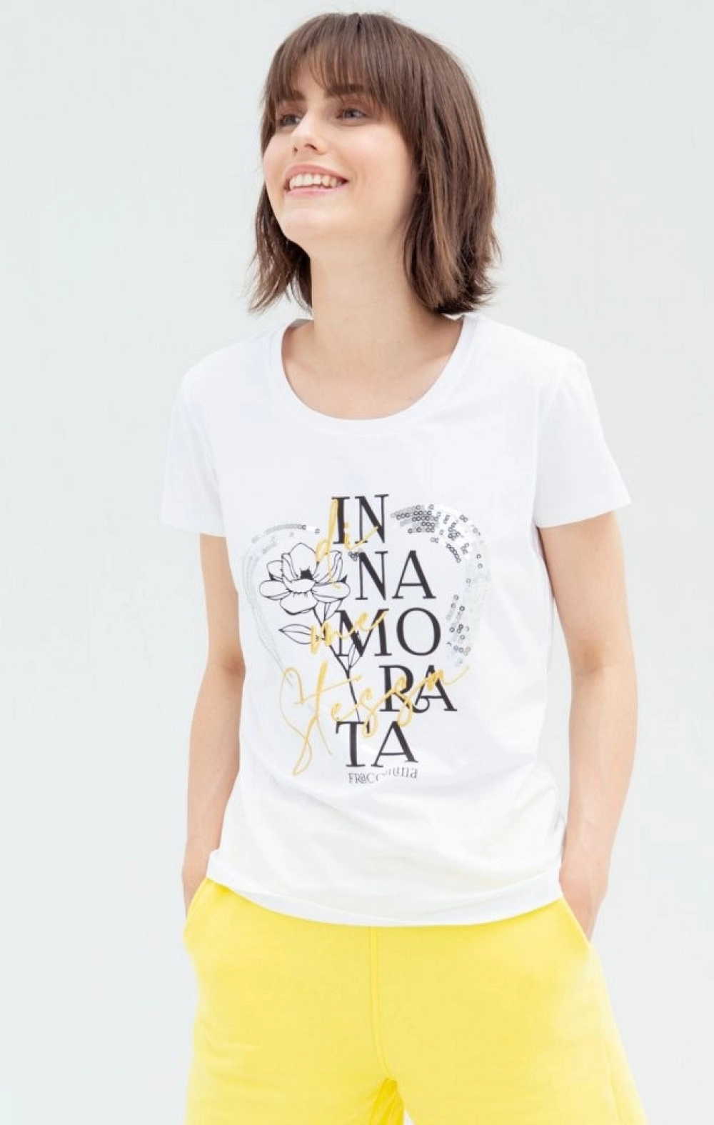 CAMISETA INNAMORATA BLANCA FRACOMINA