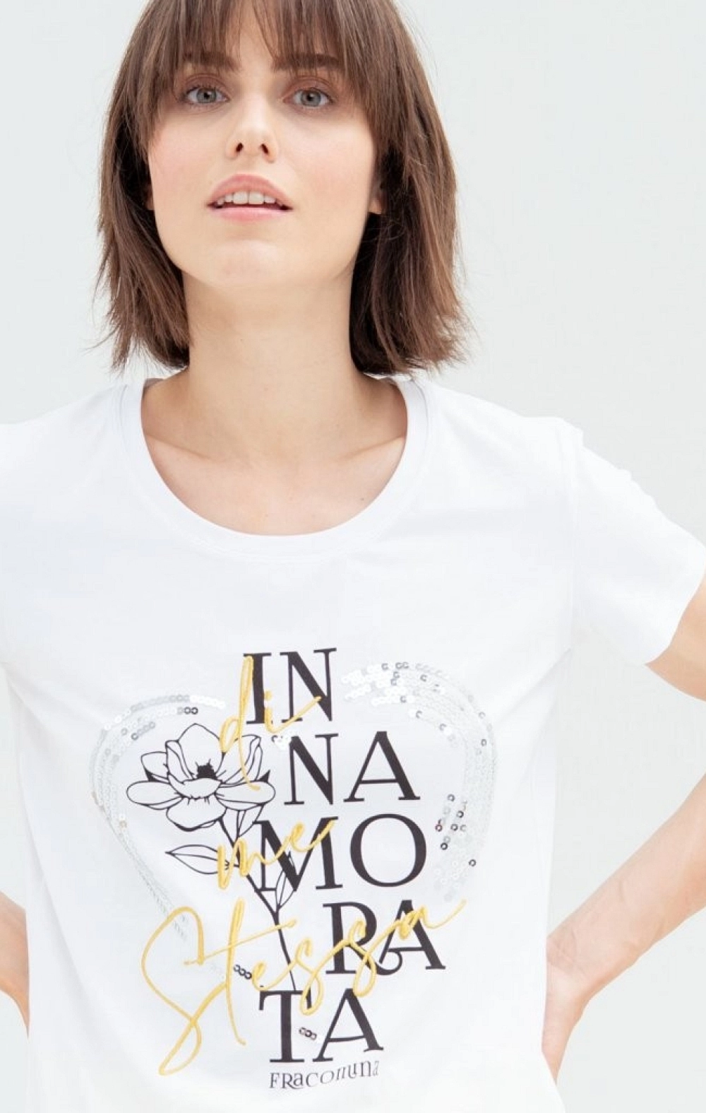 CAMISETA INNAMORATA BLANCA FRACOMINA