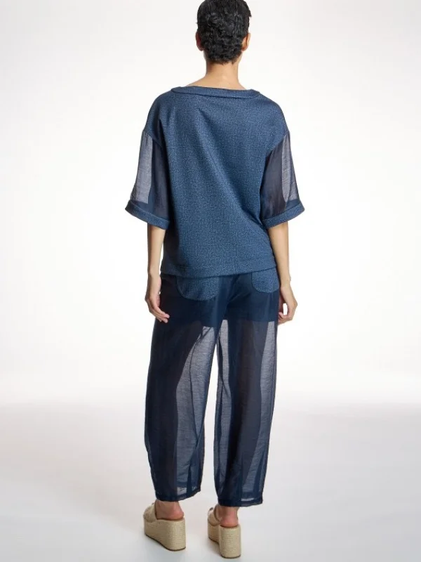 CAMISETA MANGAS TRANSPARENTES