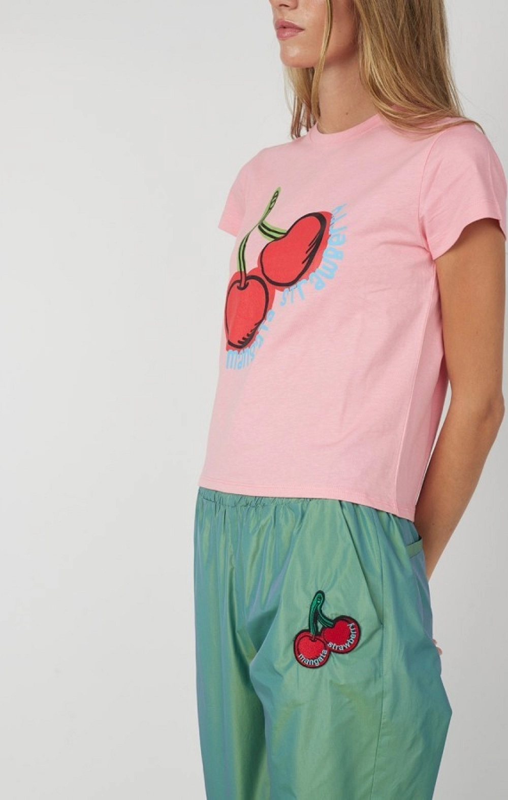 CAMISETA M/C CEREZAS BLANCA MANGATA