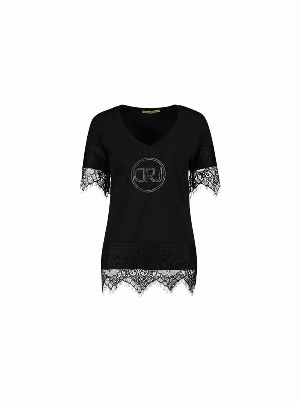 CAMISETA NEGRA DR PUNTILLA