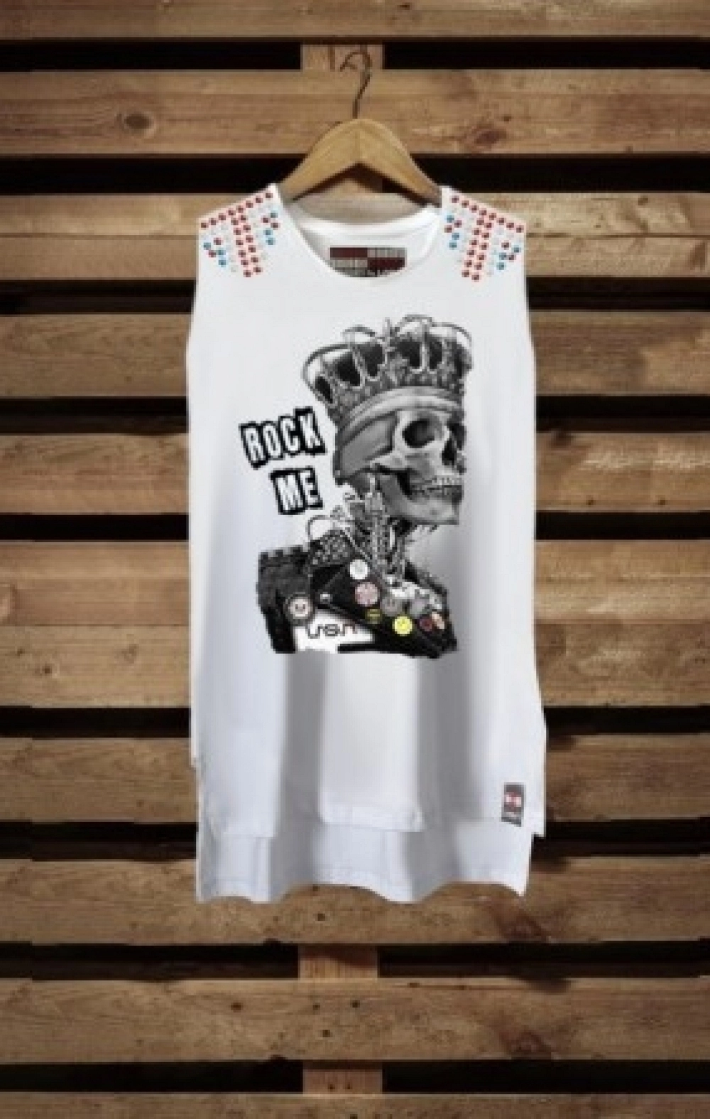 CAMISETA ROCK ME BLANCA LASAL