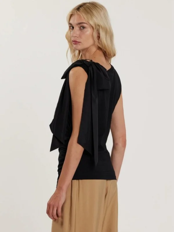 CAMISETA SIN MANGAS LAZO SEDA