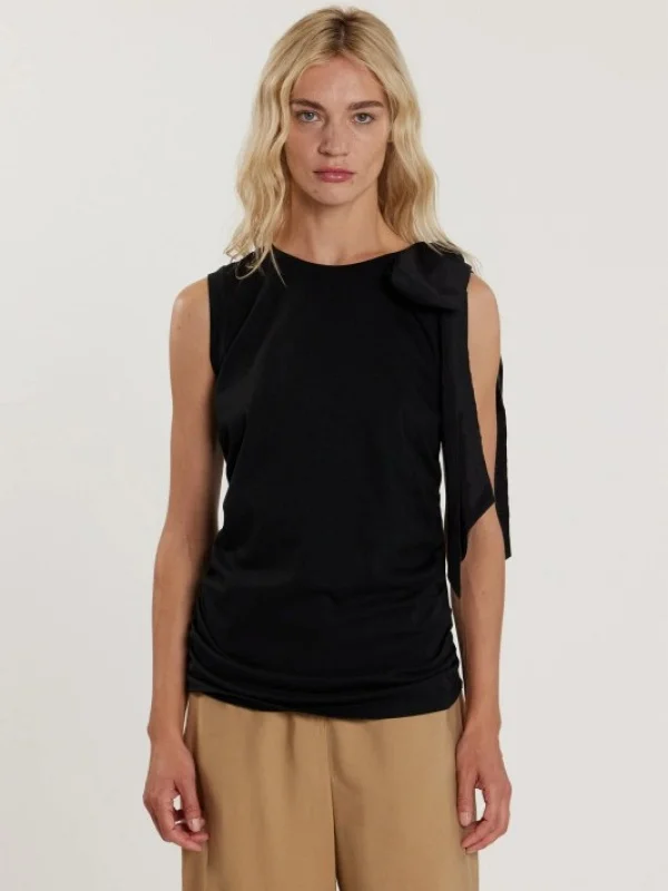 CAMISETA SIN MANGAS LAZO SEDA