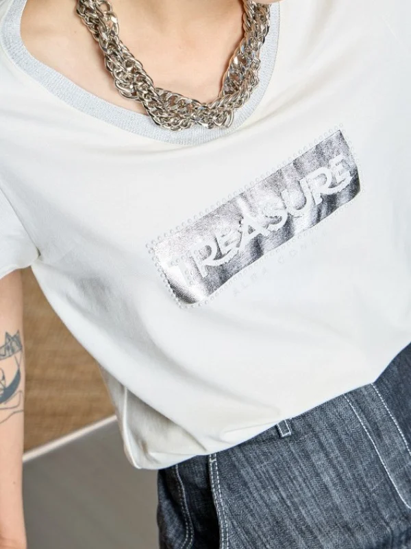 CAMISETA TREASURE PLATA