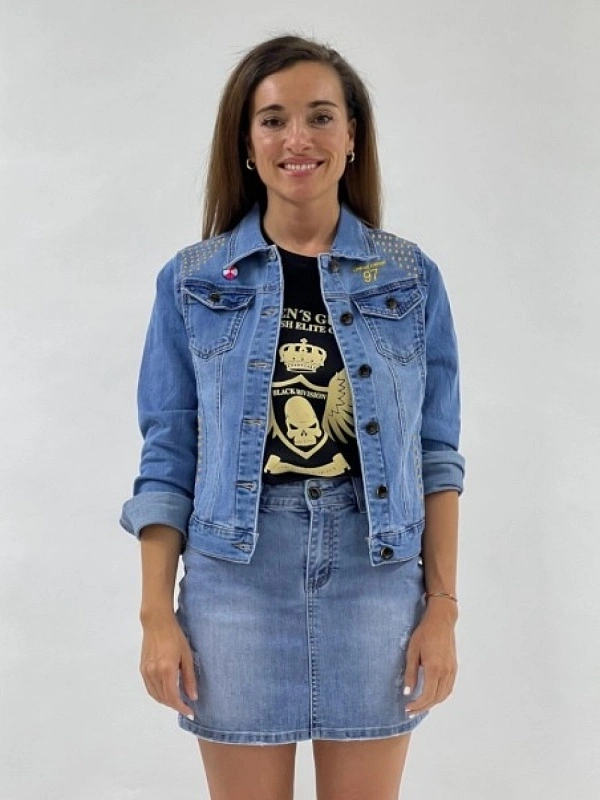 CAZADORA DENIM DE MUJER CATRINA AZUL MEDIO LASAL