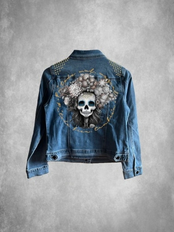 CAZADORA DENIM DE MUJER CATRINA AZUL MEDIO LASAL