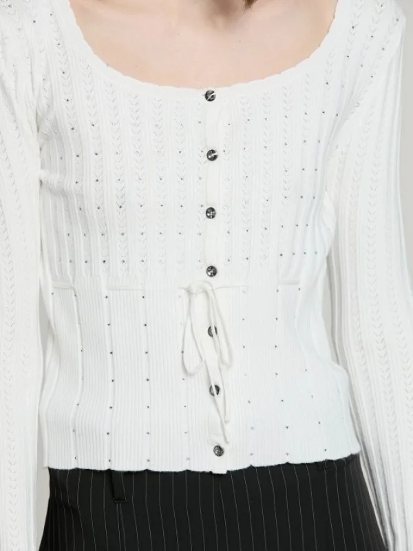 CHAQUETA DE PUNTO FINA BRILLOS