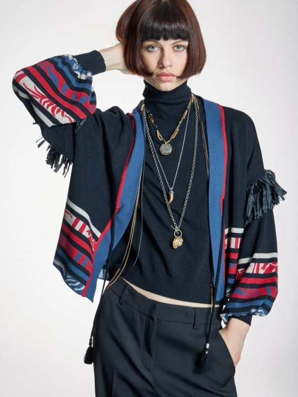 CHAQUETA PUNTO FLECOS