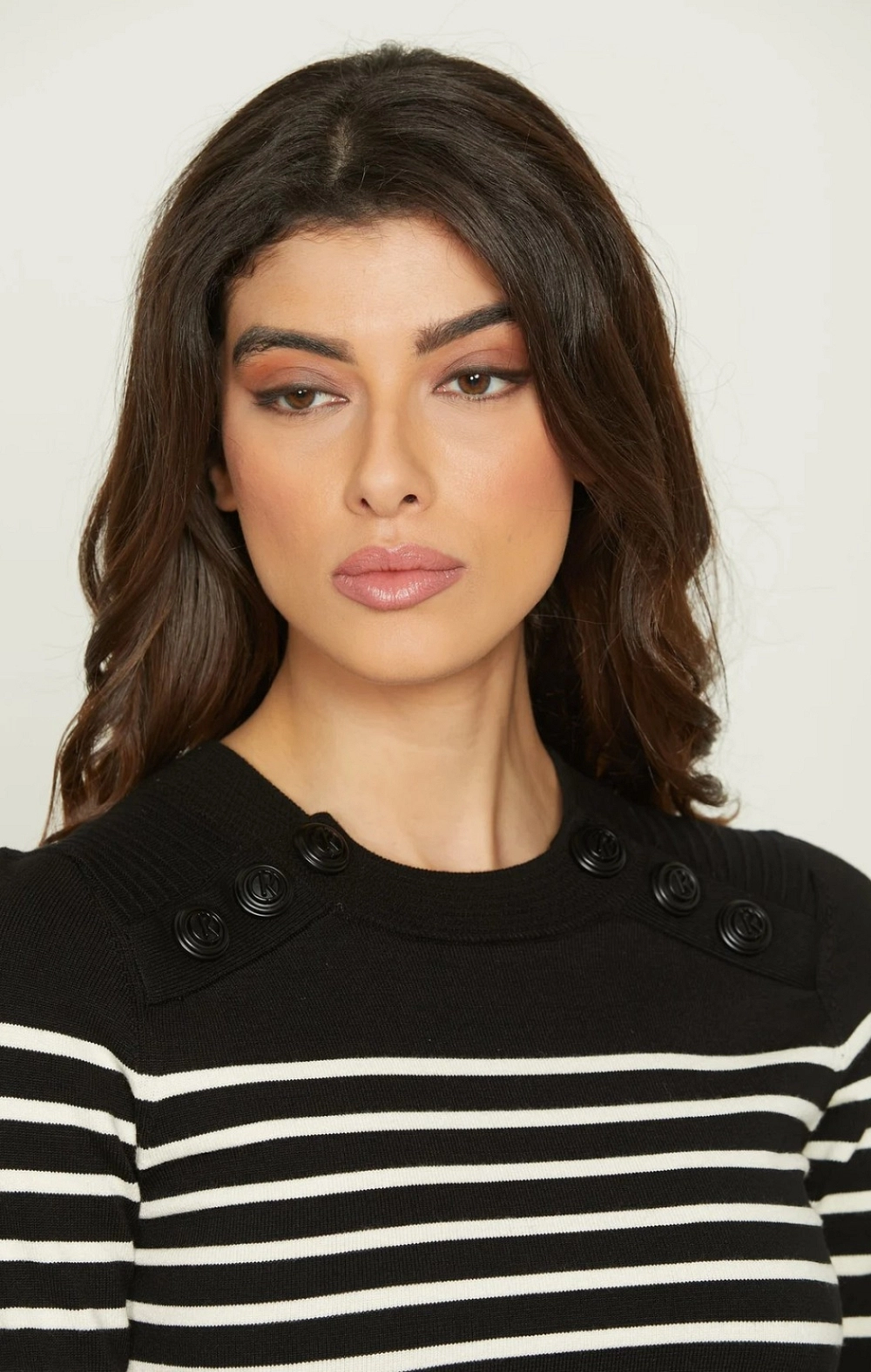 DAFNE VESTIDO PUNTO RAYAS BALNCO Y NEGRO