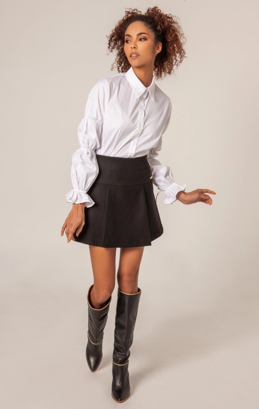 FALDA TABLON PAÑO NEGRO MANGATA
