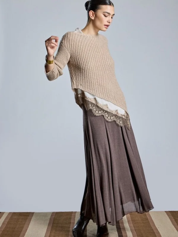 JERSEY CON TOP DE PUNTILLAS DESMONTABLE ASIMETRICO