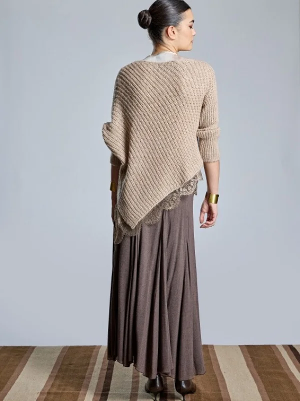 JERSEY CON TOP DE PUNTILLAS DESMONTABLE ASIMETRICO