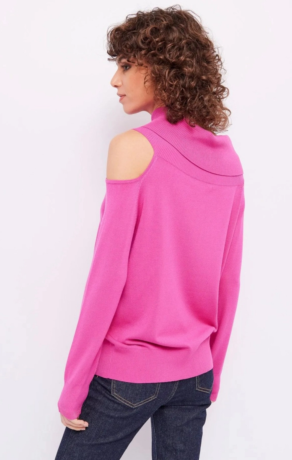 JERSEY PUNTO ROSA CUELLO ALTO