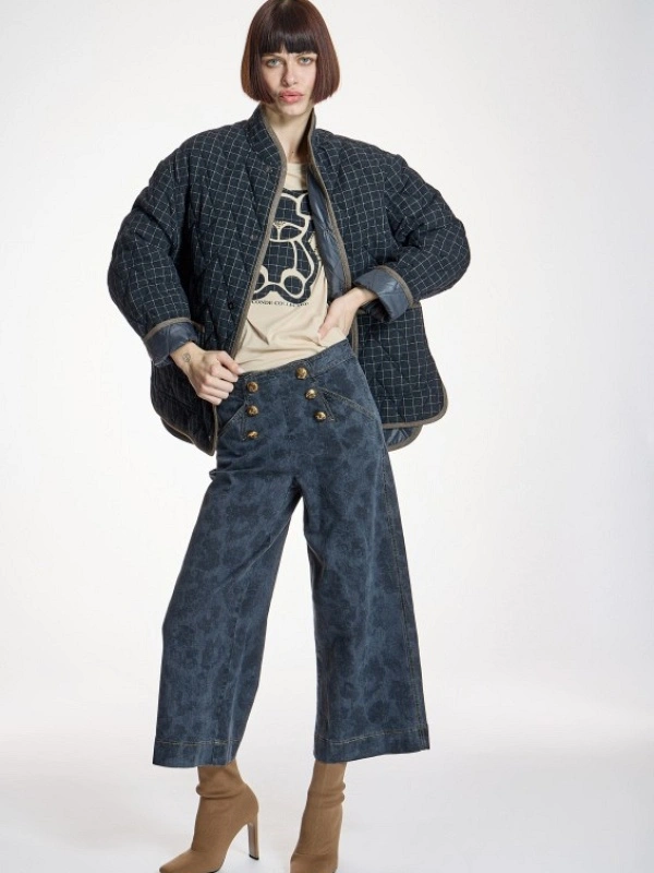 PANTALON PIRATA CUADROS