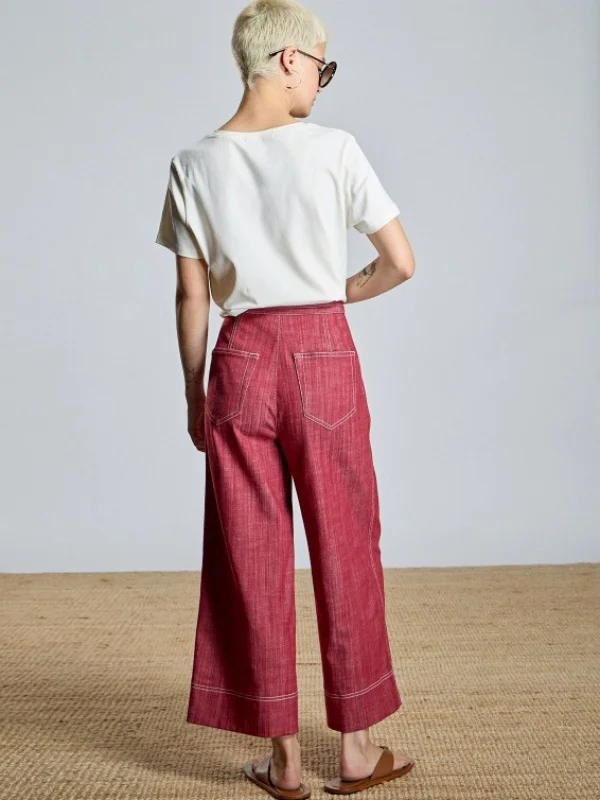 PANTALON RECTO PESPUNTES