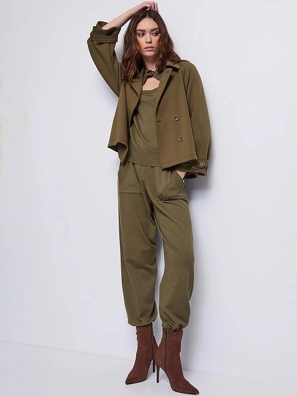 PANTALON REJILLA KAKI PUNTO