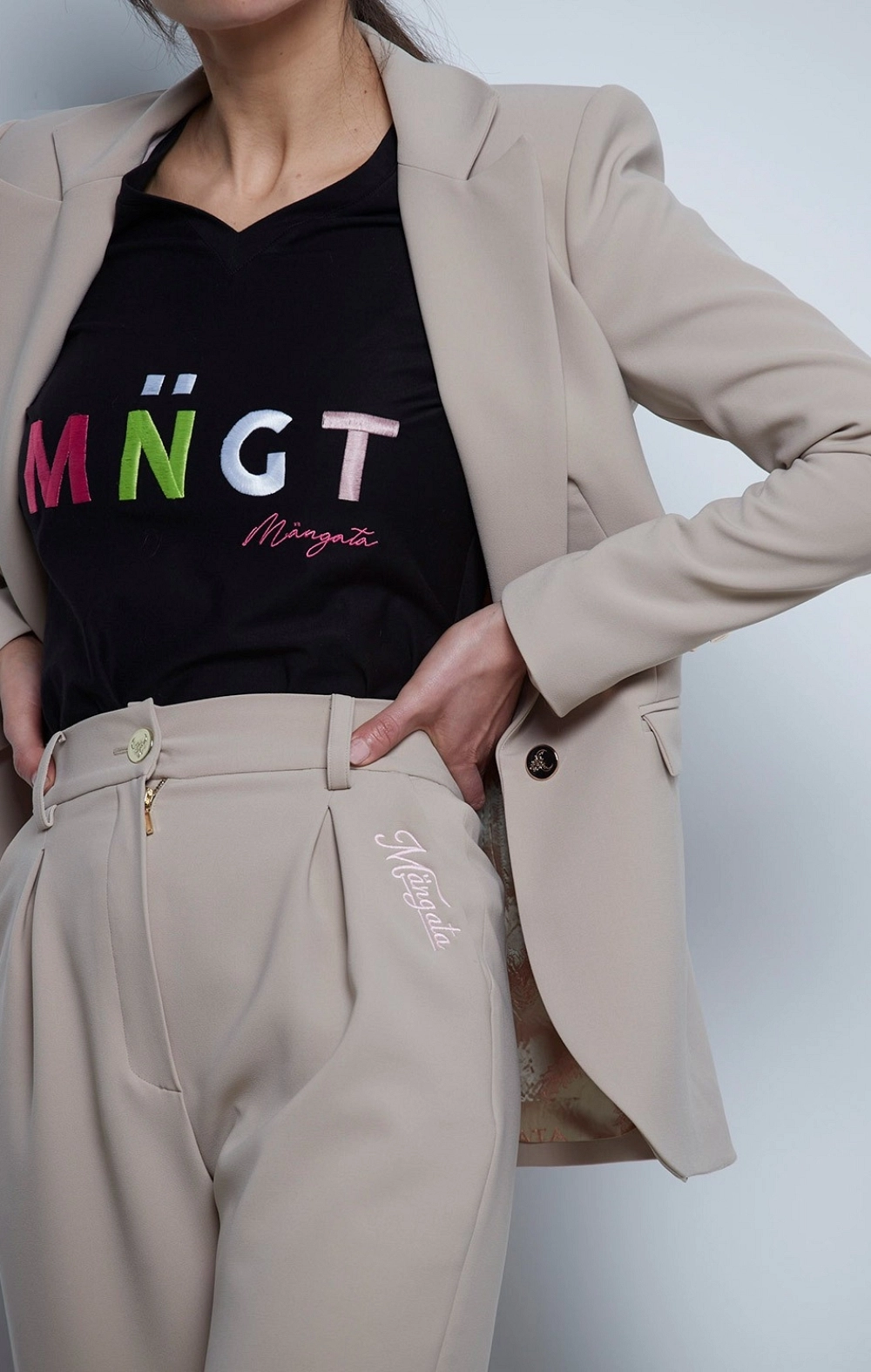 PANTALON SASTRE EBRO BEIGE MANGATA