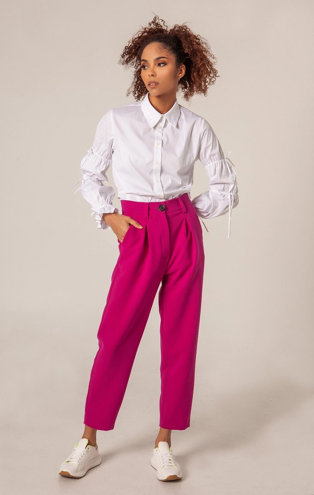 PANTALON SASTRE MORADO