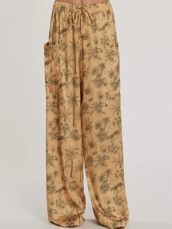 PANTALON SEDA ANCHO CON GOMA ESTAMPADO