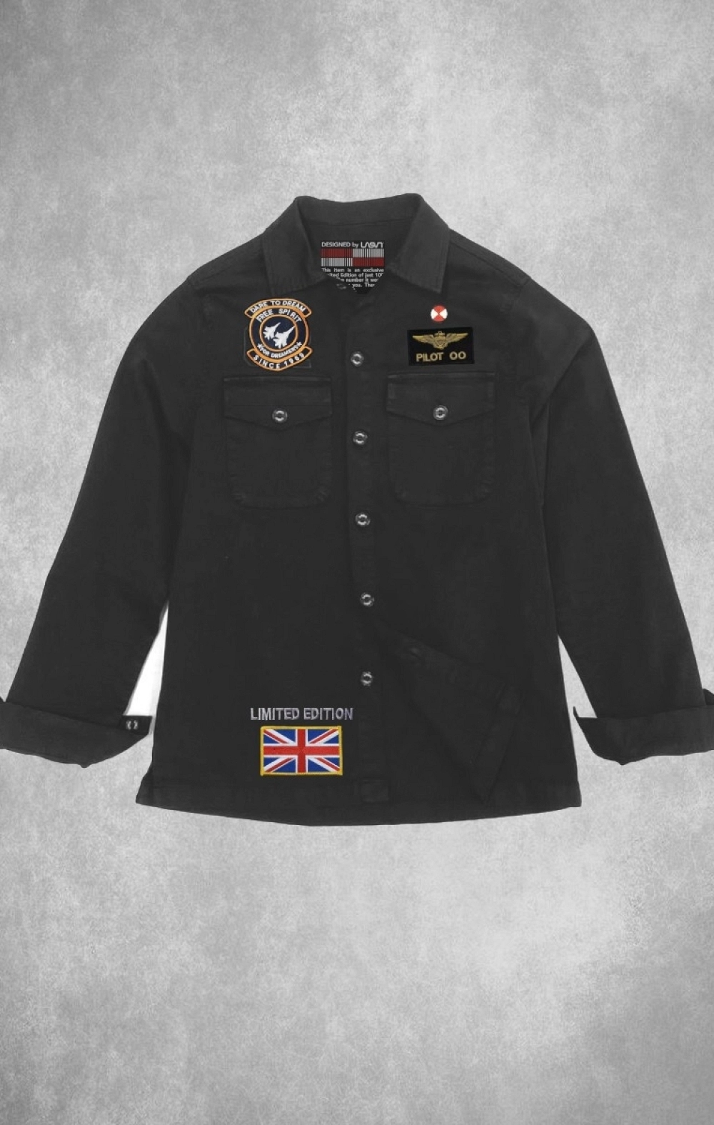 SOBRECAMISA DE MUJER PILOT NEGRA LASAL