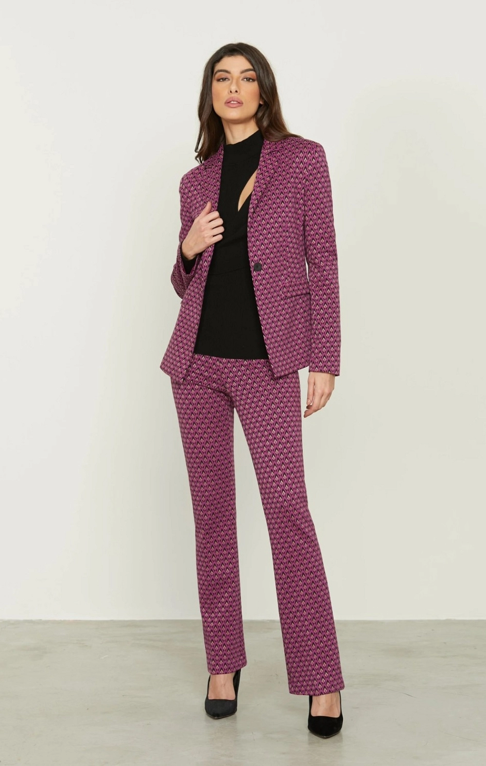SONFETY_A AMERICANA ESTAMPADA LILA