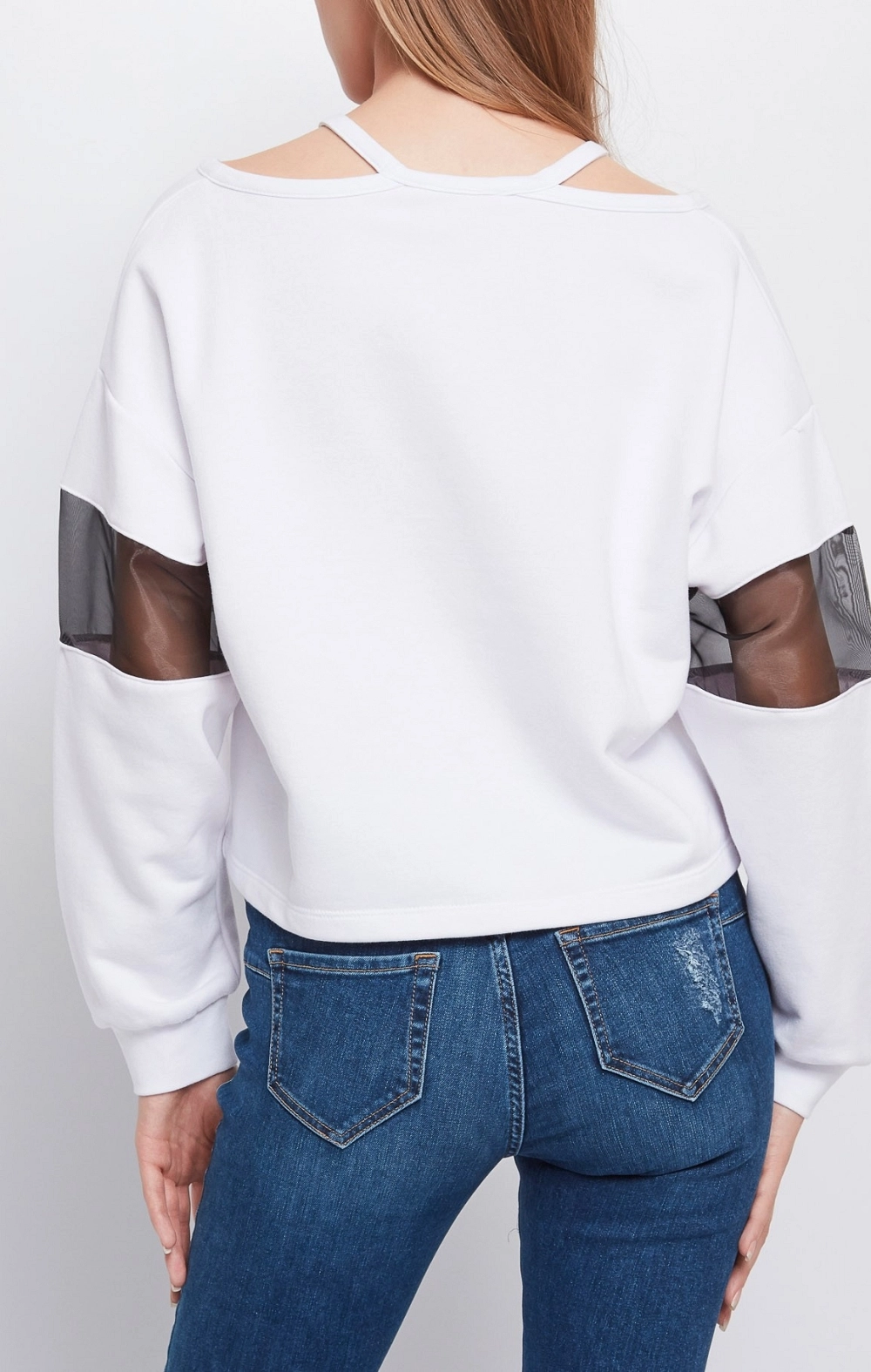SUDADERA BLANCA LINEA TUL NEGRA DENNY ROSE