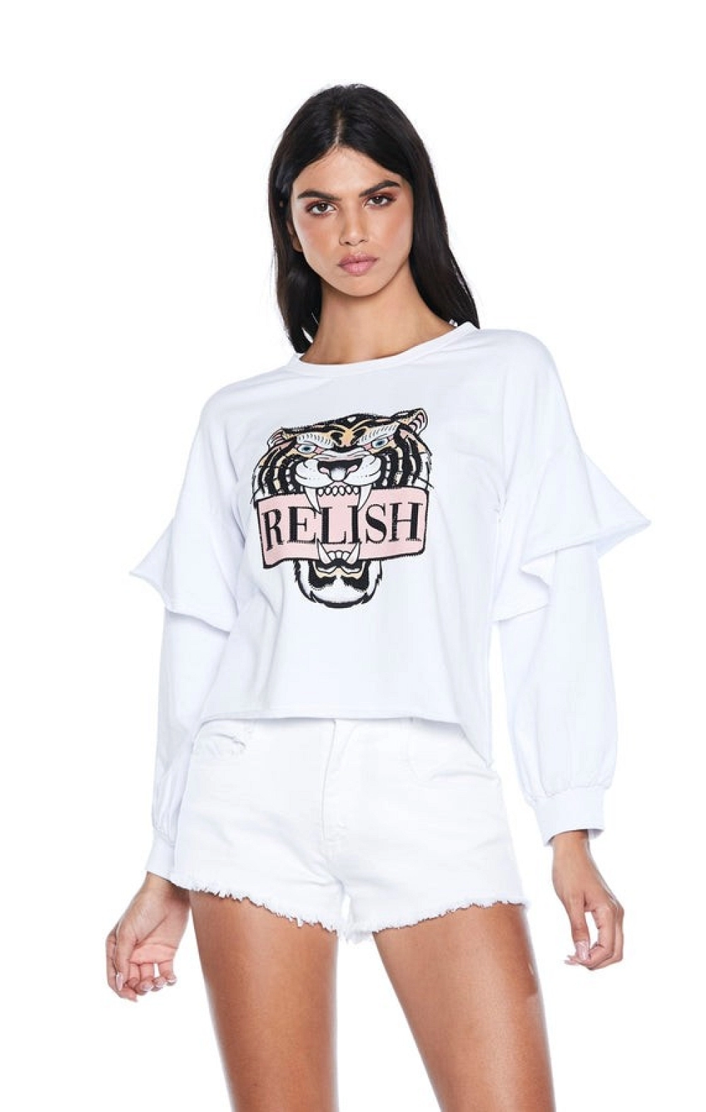 SUDADERA CON ESCUDO TIGRE RELISH