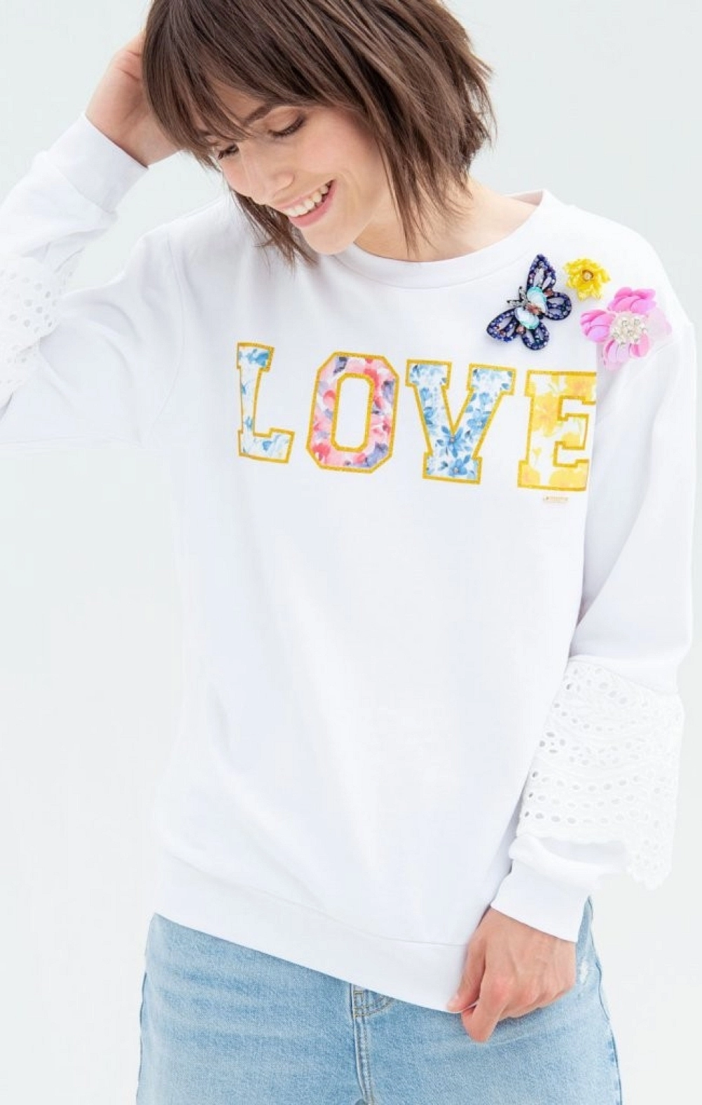 SUDADERA LOVE MARIPOSAS FRACOMINA