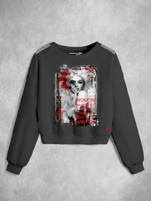 SUDADERA WOMAN DESGASTADA