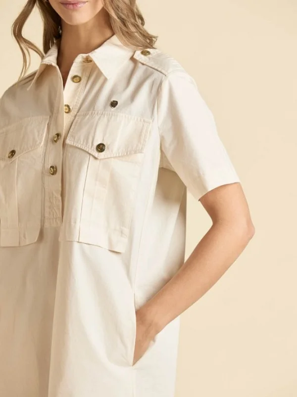 VESTIDO ANCHO MANGA CORTA