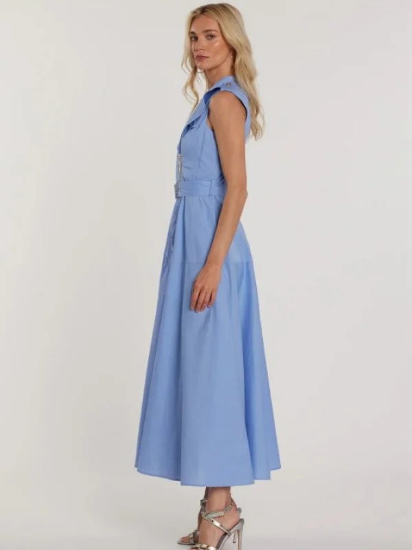 VESTIDO CAMISERO SIN MANGAS CREMALLERA